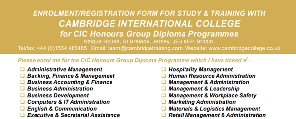 Honours Diploma Cambridge College