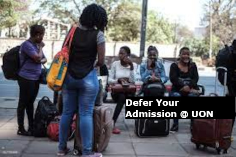 how to defer uon admission